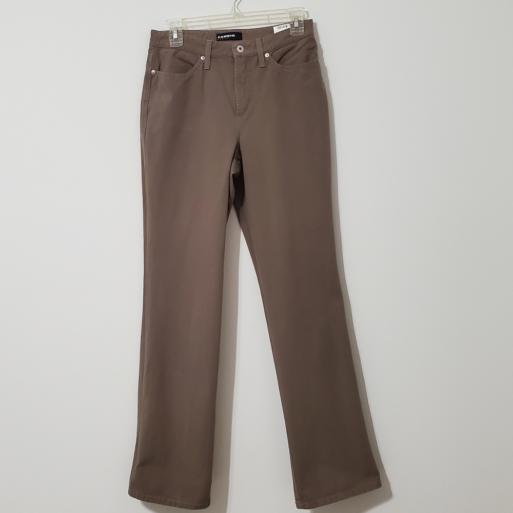 Cambio Jade Straight Leg Jeans Brown Size 8